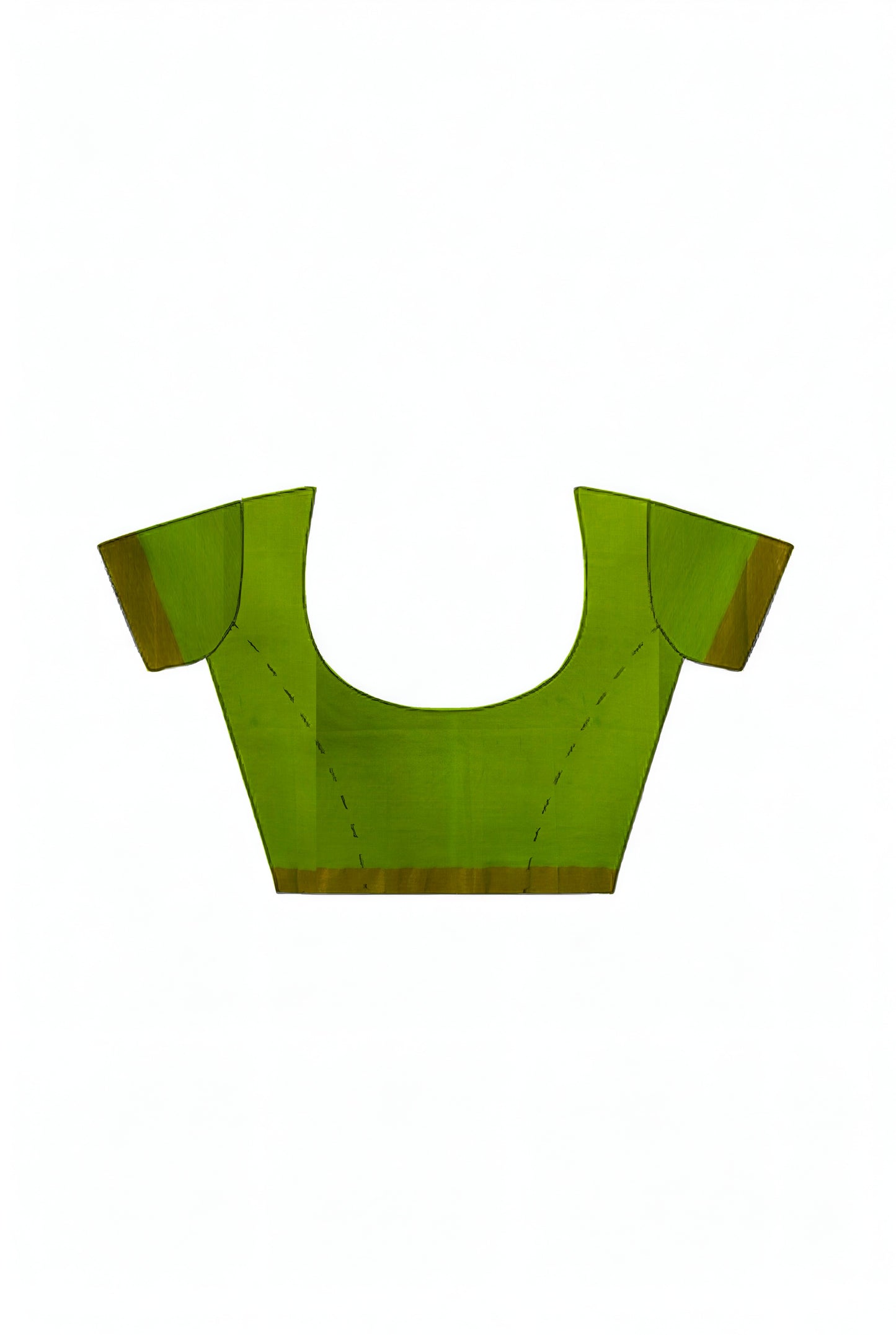 Parrot Green Bengal Handloom Soft Linen Saree
