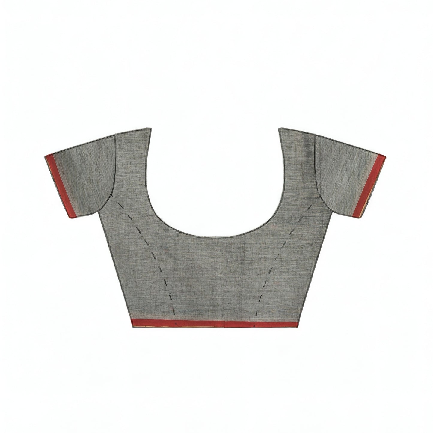 Grey Bengal Handloom Mulmul Cotton Saree