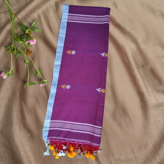 Bengol Handloom Mulmul Cotton Jamdani Weave Saree