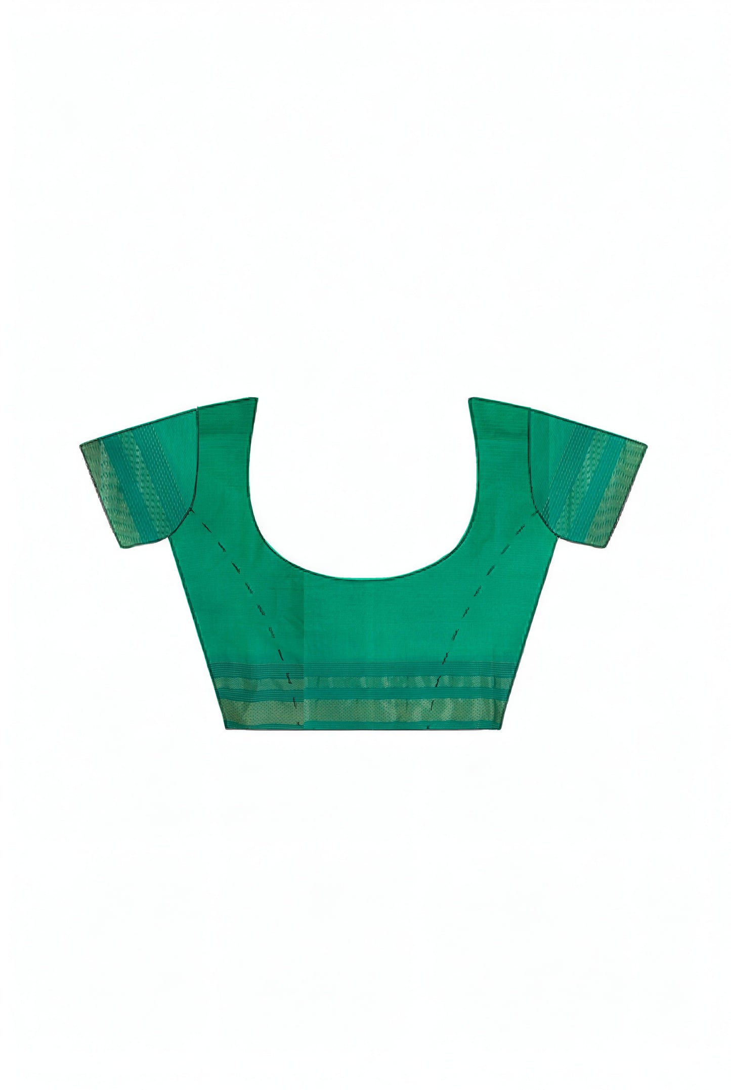 Parrot Green Maheshwari Handloom Cotton Silk Saree