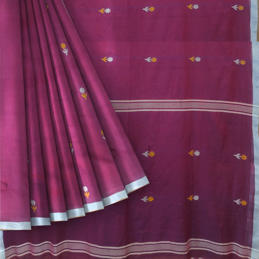 Bengol Handloom Mulmul Cotton Jamdani Weave Saree