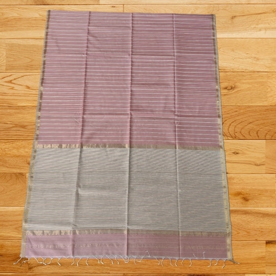 Dark Peach Ghicha Bliss Maheshwari Silk Saree