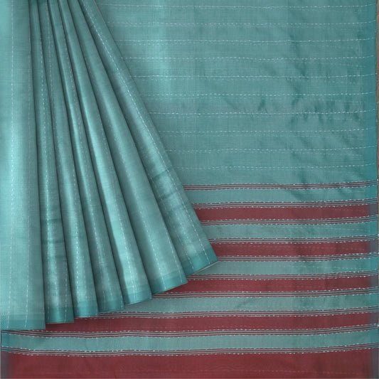 Pista Green Handloom Mangalgiri Pattue Saree