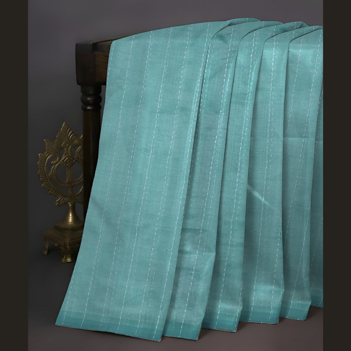 Pista Green Handloom Mangalgiri Pattue Saree