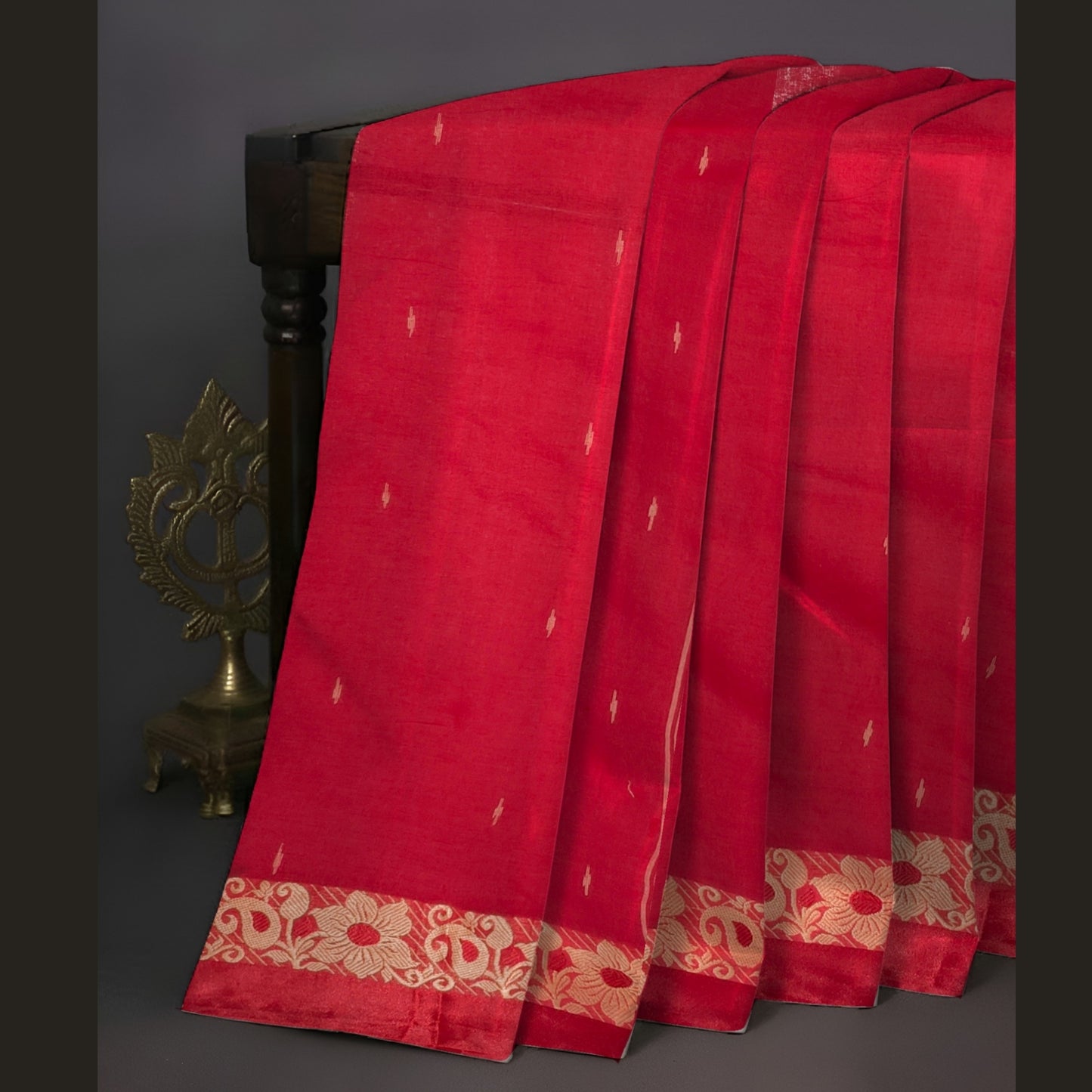 Red Bengol Handloom Saree