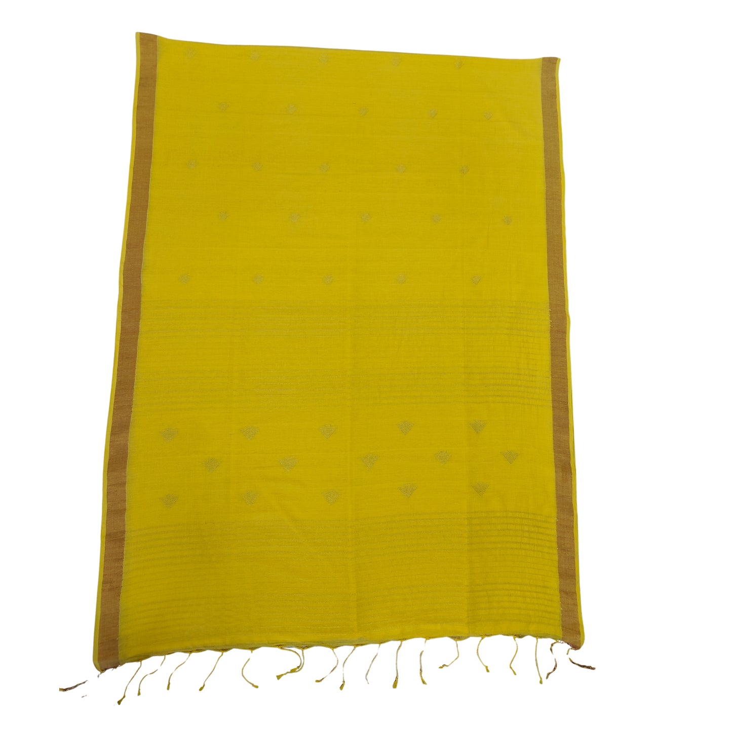 Yellow Bengal Handlooom Linen Saree