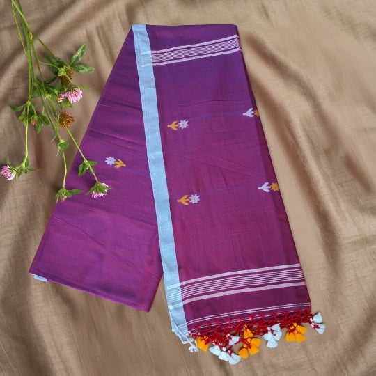 Bengol Handloom Mulmul Cotton Jamdani Weave Saree