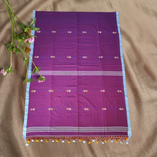 Bengol Handloom Mulmul Cotton Jamdani Weave Saree